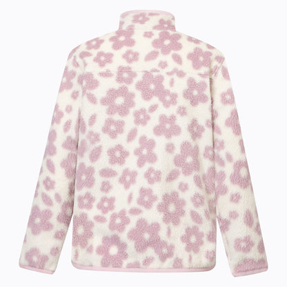 Light Vanilla - Back - Regatta Childrens-Kids Frankie Floral Full Zip Fleece Jacket