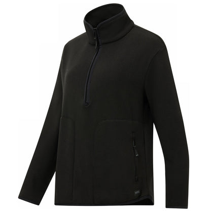 Black - Side - Regatta Womens-Ladies Frankie Half Zip Fleece