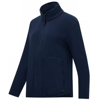 Navy - Side - Regatta Womens-Ladies Frankie Half Zip Fleece