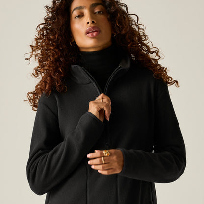 Black - Pack Shot - Regatta Womens-Ladies Frankie Half Zip Fleece