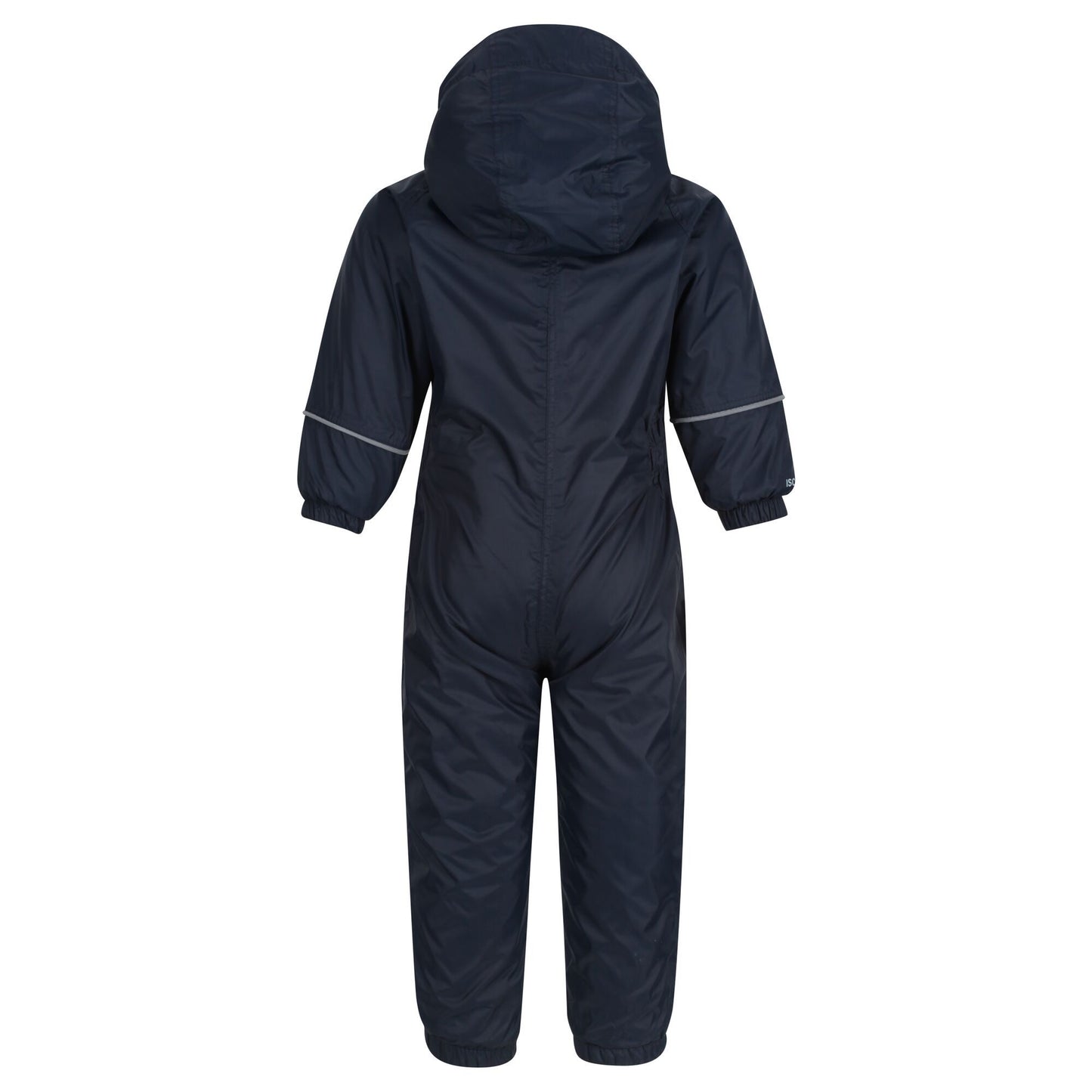 Navy - Back - Regatta Great Outdoors Childrens Toddlers Splosh III Waterproof Rainsuit