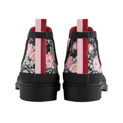 Black - Back - Regatta Womens-Ladies Cath Kidston Hackney Rose Low Wellington Boots