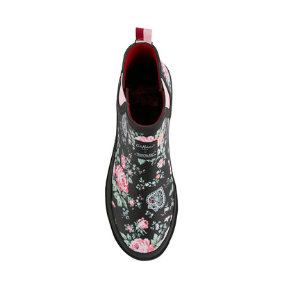 Black - Side - Regatta Womens-Ladies Cath Kidston Hackney Rose Low Wellington Boots