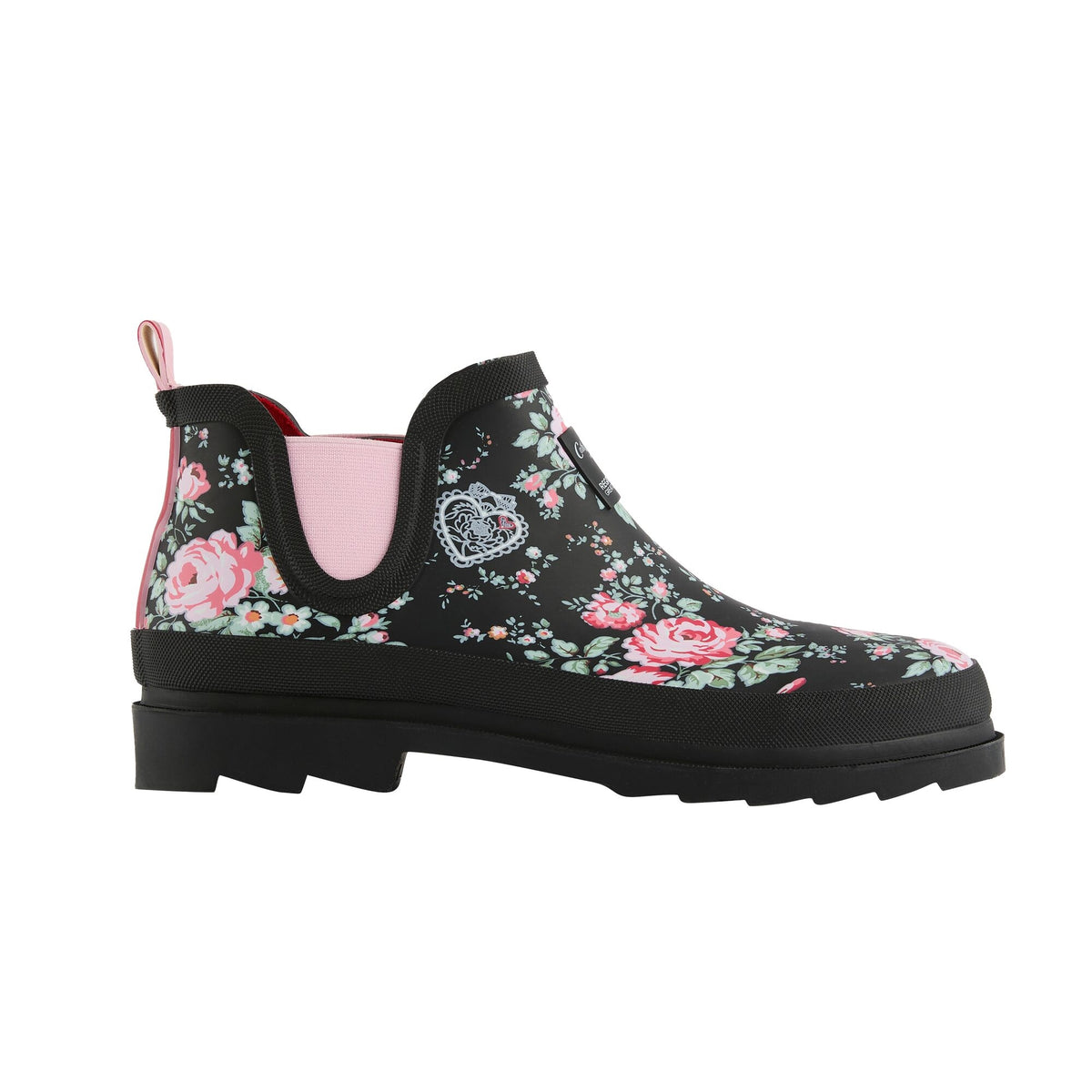 Black - Front - Regatta Womens-Ladies Cath Kidston Hackney Rose Low Wellington Boots