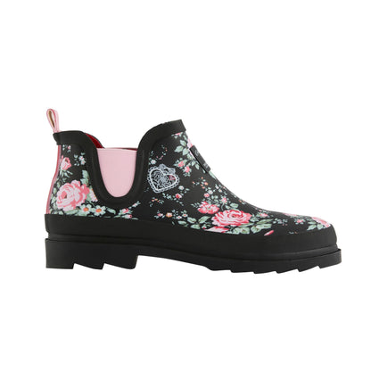 Black - Front - Regatta Womens-Ladies Cath Kidston Hackney Rose Low Wellington Boots