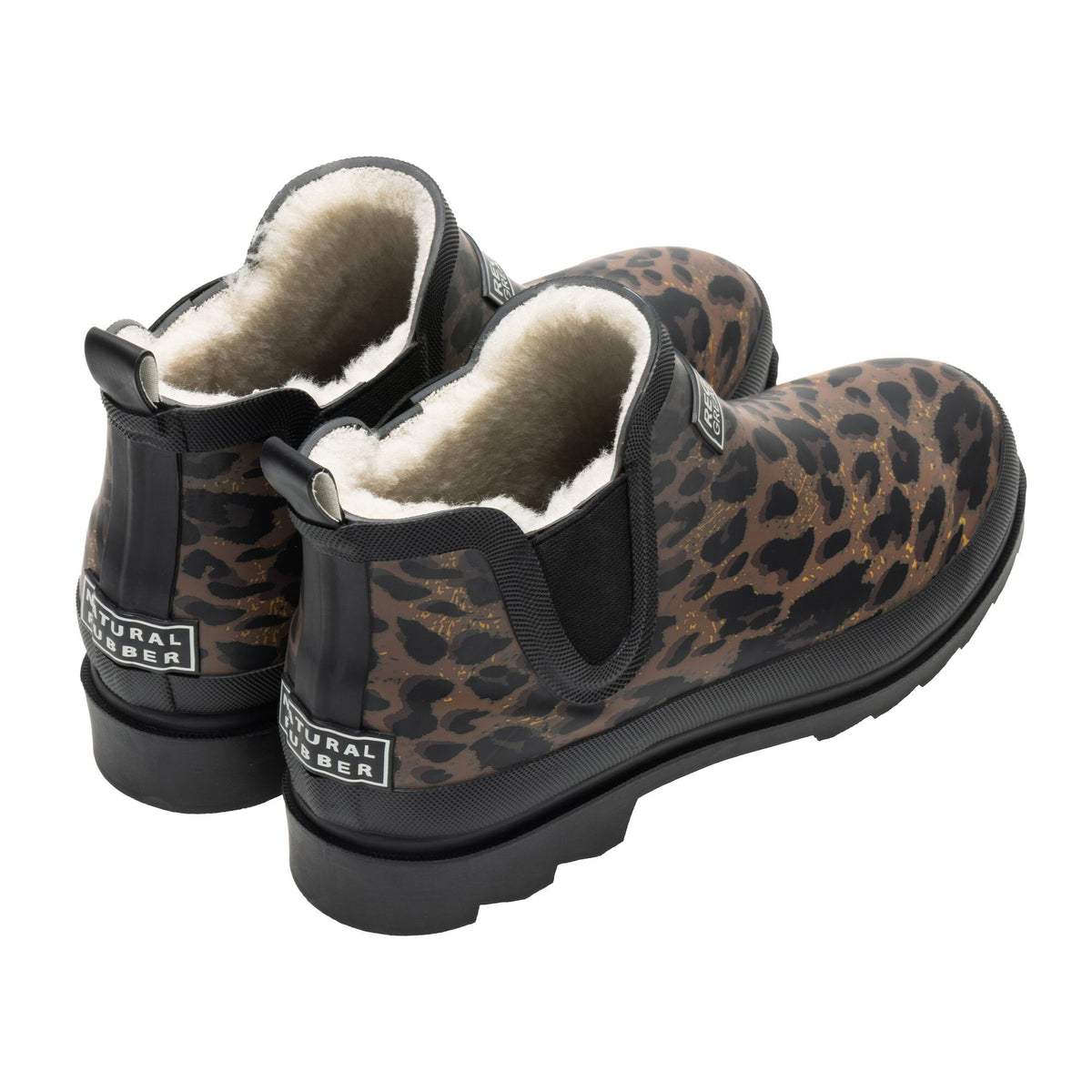 Multicoloured - Back - Regatta Womens-Ladies Harper Cosy ll Leopard Print Wellington Boots
