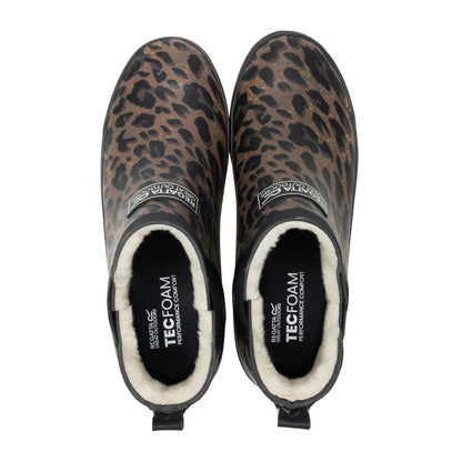 Multicoloured - Lifestyle - Regatta Womens-Ladies Harper Cosy ll Leopard Print Wellington Boots