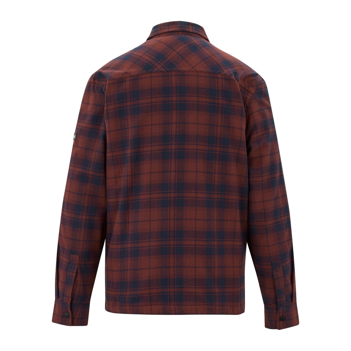 Navy-Dark Cherry - Back - Regatta Mens Spennith Shacket Checked Shirt