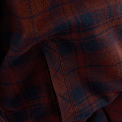 Navy-Dark Cherry - Lifestyle - Regatta Mens Spennith Shacket Checked Shirt