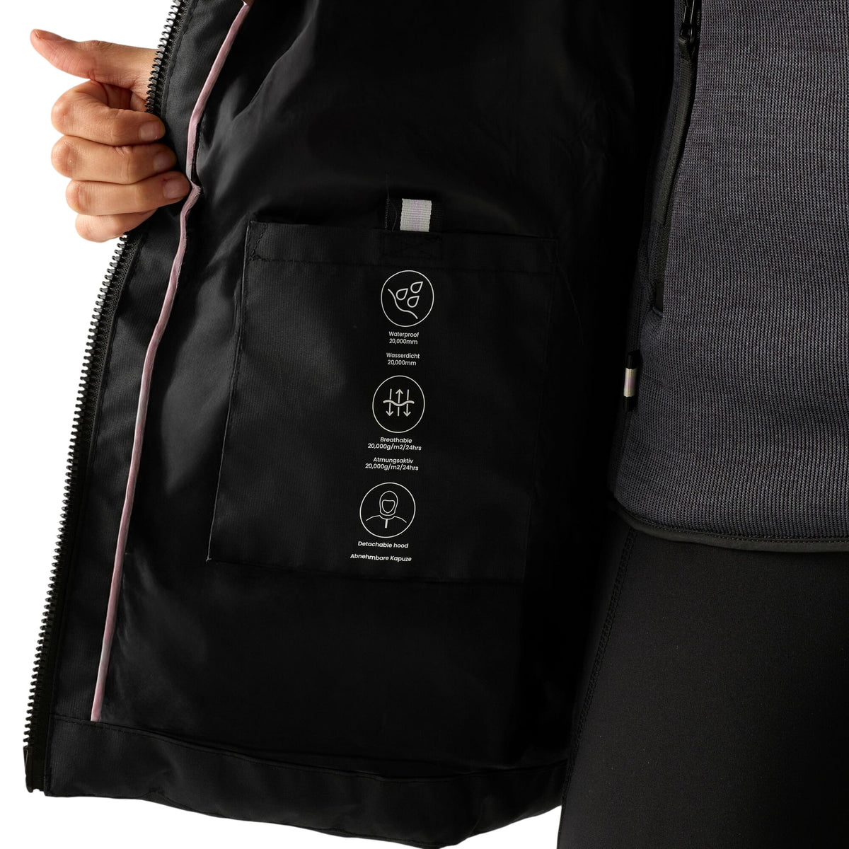 Black - Pack Shot - Regatta Womens-Ladies Merida Body Warmer