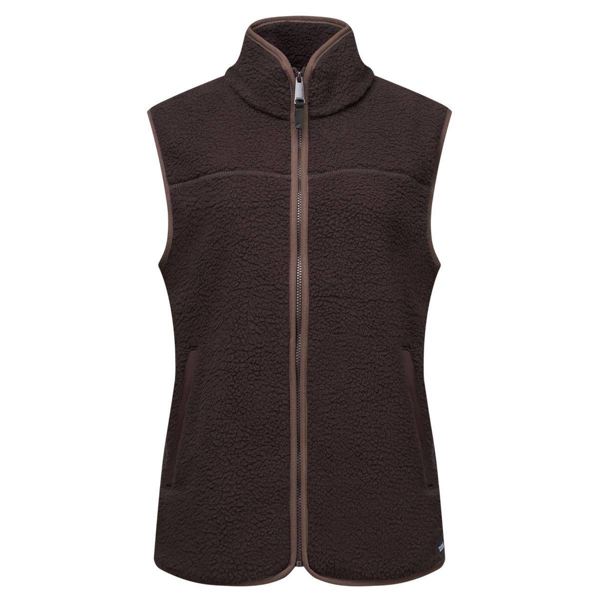 Dark Chocolate - Front - Regatta Womens-Ladies Frankie Borg Body Warmer