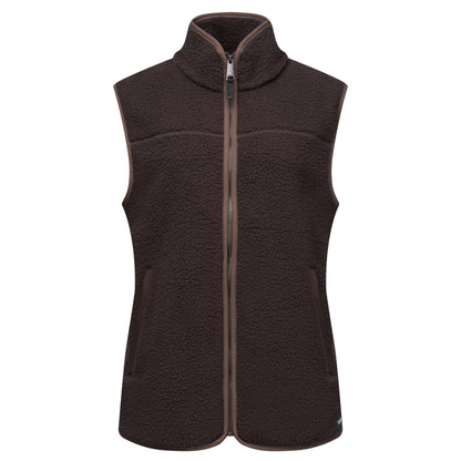 Dark Chocolate - Front - Regatta Womens-Ladies Frankie Borg Body Warmer