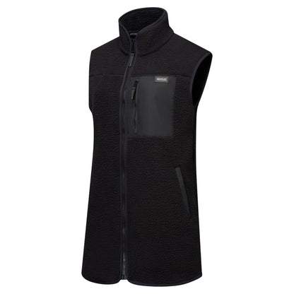 Black - Side - Regatta Womens-Ladies Frankie Borg Body Warmer