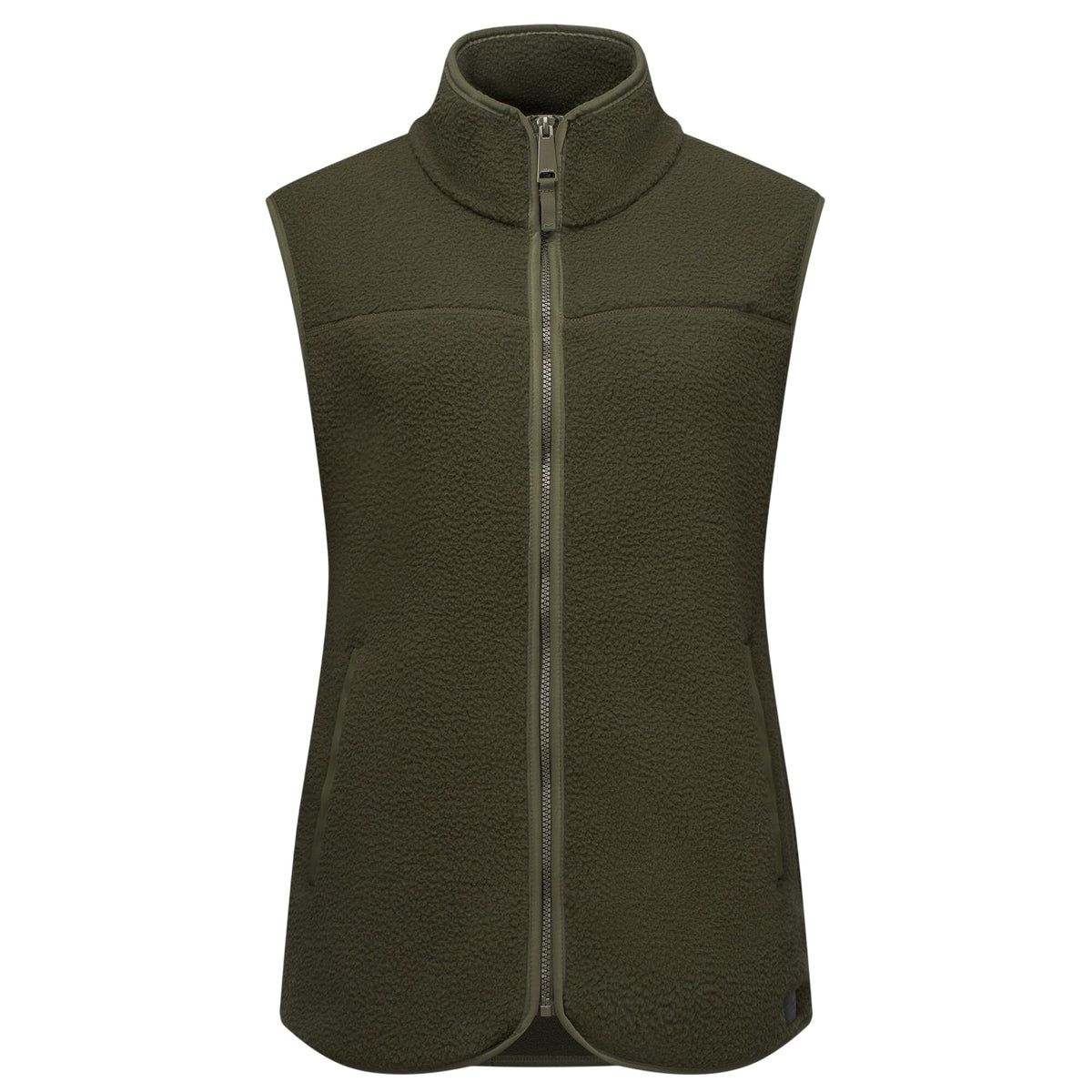 Dark Khaki - Front - Regatta Womens-Ladies Frankie Borg Body Warmer