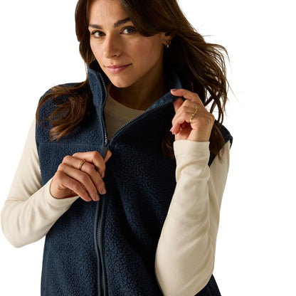 Navy - Pack Shot - Regatta Womens-Ladies Frankie Borg Body Warmer