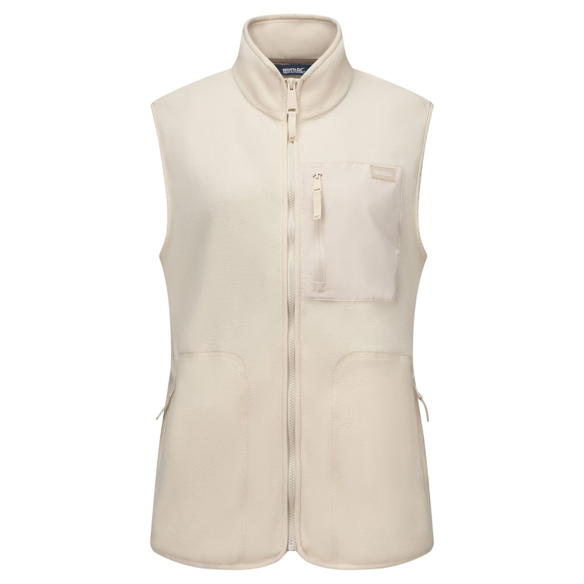 Light Vanilla - Front - Regatta Womens-Ladies Frankie Microfleece Body Warmer