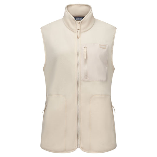 Light Vanilla - Front - Regatta Womens-Ladies Frankie Microfleece Body Warmer