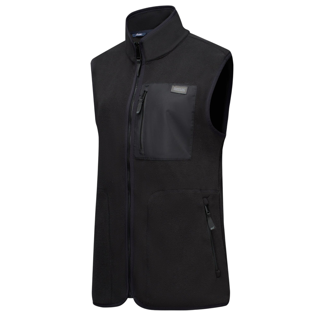 Black - Side - Regatta Womens-Ladies Frankie Microfleece Body Warmer