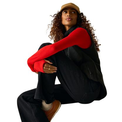 Black - Pack Shot - Regatta Womens-Ladies Frankie Microfleece Body Warmer