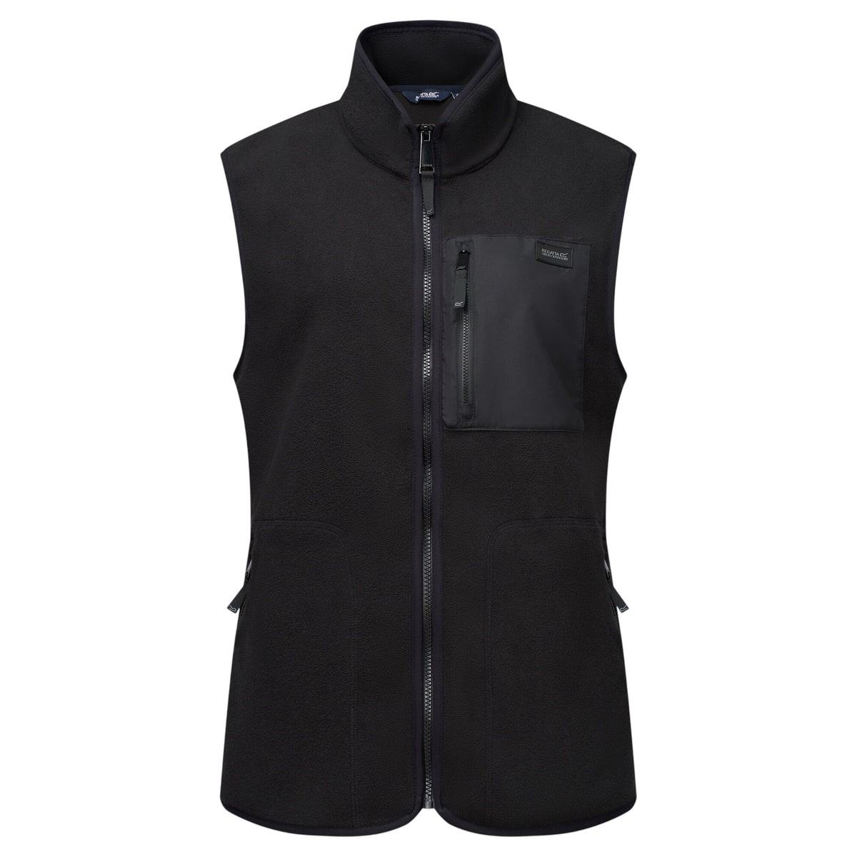 Black - Front - Regatta Womens-Ladies Frankie Microfleece Body Warmer