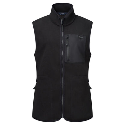 Black - Front - Regatta Womens-Ladies Frankie Microfleece Body Warmer