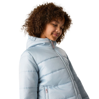 Skyway-Powder Lilac - Side - Regatta Childrens-Kids Lofthouse Plain Padded Jacket
