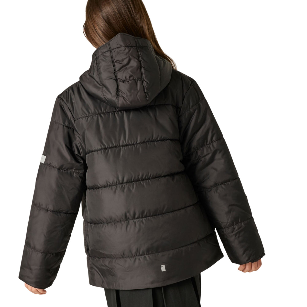 Black - Back - Regatta Childrens-Kids Halkner Padded Jacket