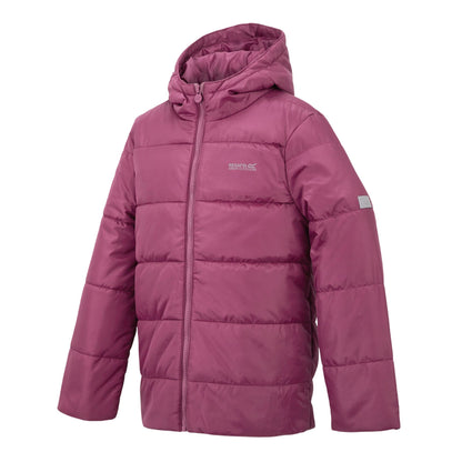 Violet - Side - Regatta Childrens-Kids Halkner Padded Jacket