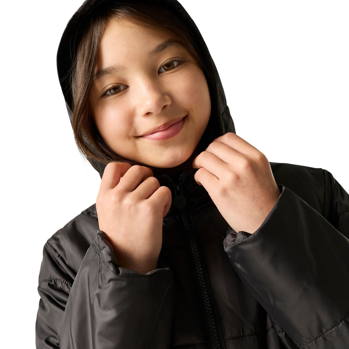 Black - Side - Regatta Childrens-Kids Halkner Padded Jacket