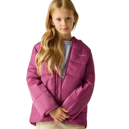 Violet - Close up - Regatta Childrens-Kids Halkner Padded Jacket