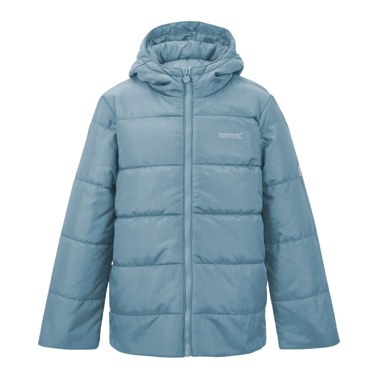 Dusky Blue - Front - Regatta Childrens-Kids Halkner Padded Jacket