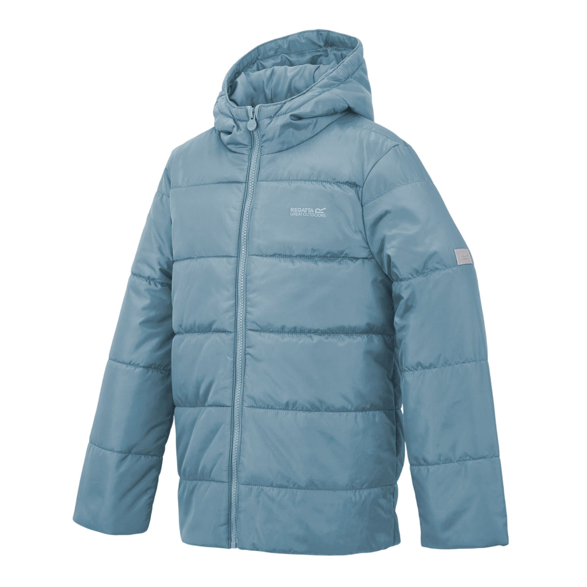Dusky Blue - Side - Regatta Childrens-Kids Halkner Padded Jacket