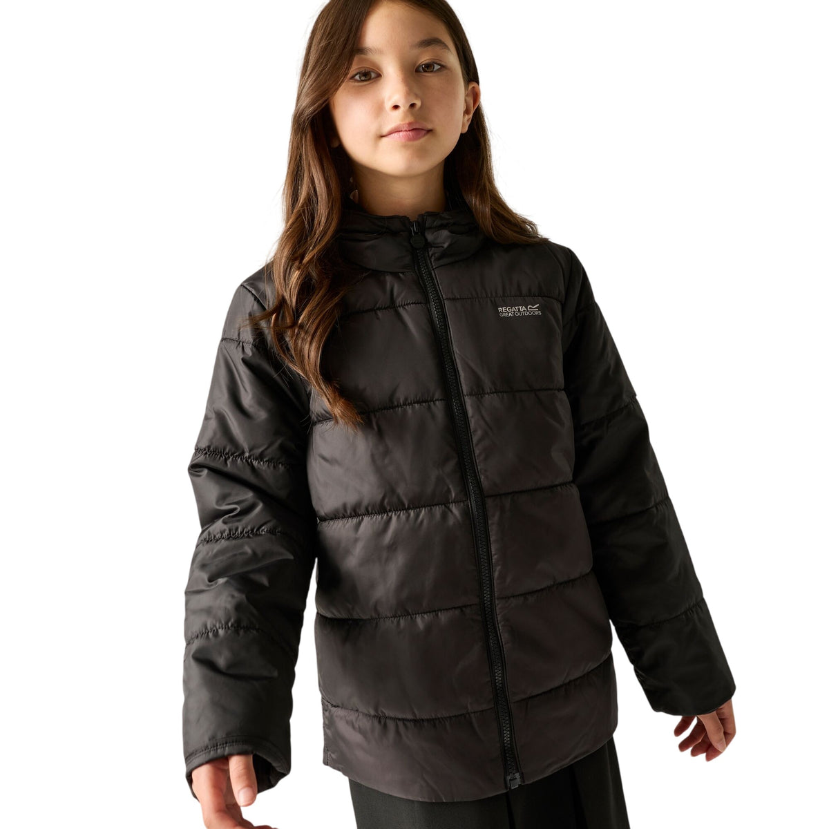 Black - Front - Regatta Childrens-Kids Halkner Padded Jacket