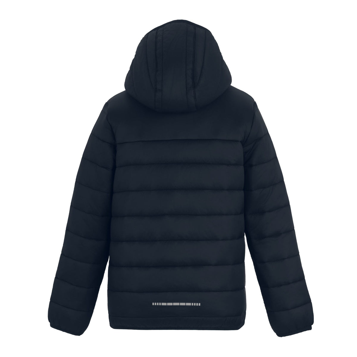 Mineral Grey-Navy - Back - Regatta Professional Childrens-Kids Hooded Padded Jacket