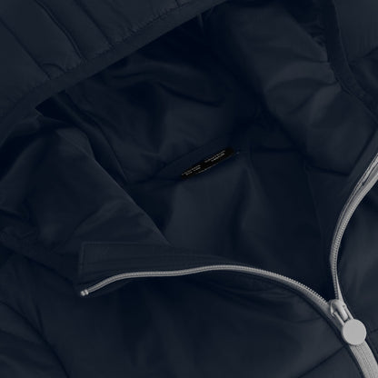 Mineral Grey-Navy - Pack Shot - Regatta Professional Childrens-Kids Hooded Padded Jacket