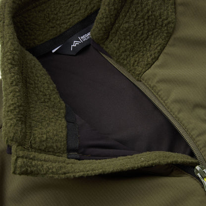 Dark Khaki - Lifestyle - Regatta Mens Morran Water Resistant Full Zip Fleece Jacket