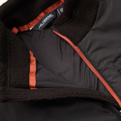 Black-Burnt Henna - Lifestyle - Regatta Mens Morran Water Resistant Full Zip Fleece Jacket