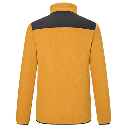 Wood Brown-Black - Back - Regatta Mens Morran Water Resistant Full Zip Fleece Jacket