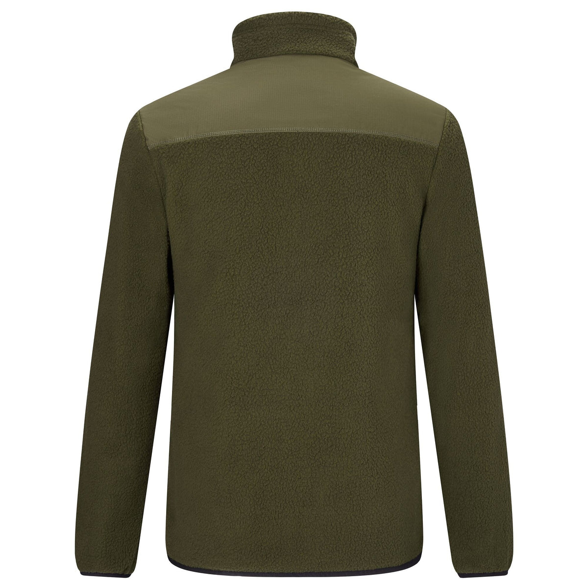 Dark Khaki - Back - Regatta Mens Morran Water Resistant Full Zip Fleece Jacket