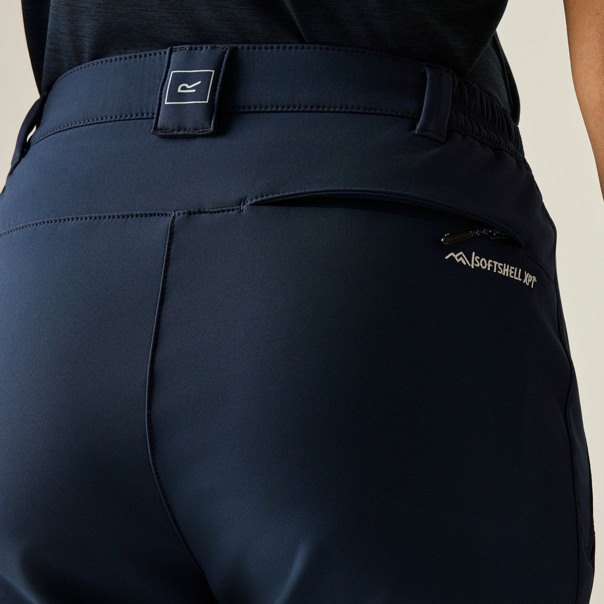Navy - Pack Shot - Regatta Womens-Ladies Geo II Softshell Trousers