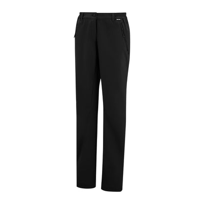 Black - Side - Regatta Womens-Ladies Geo II Softshell Trousers