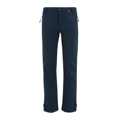 Navy - Front - Regatta Mens Geo Softshell Hiking Trousers