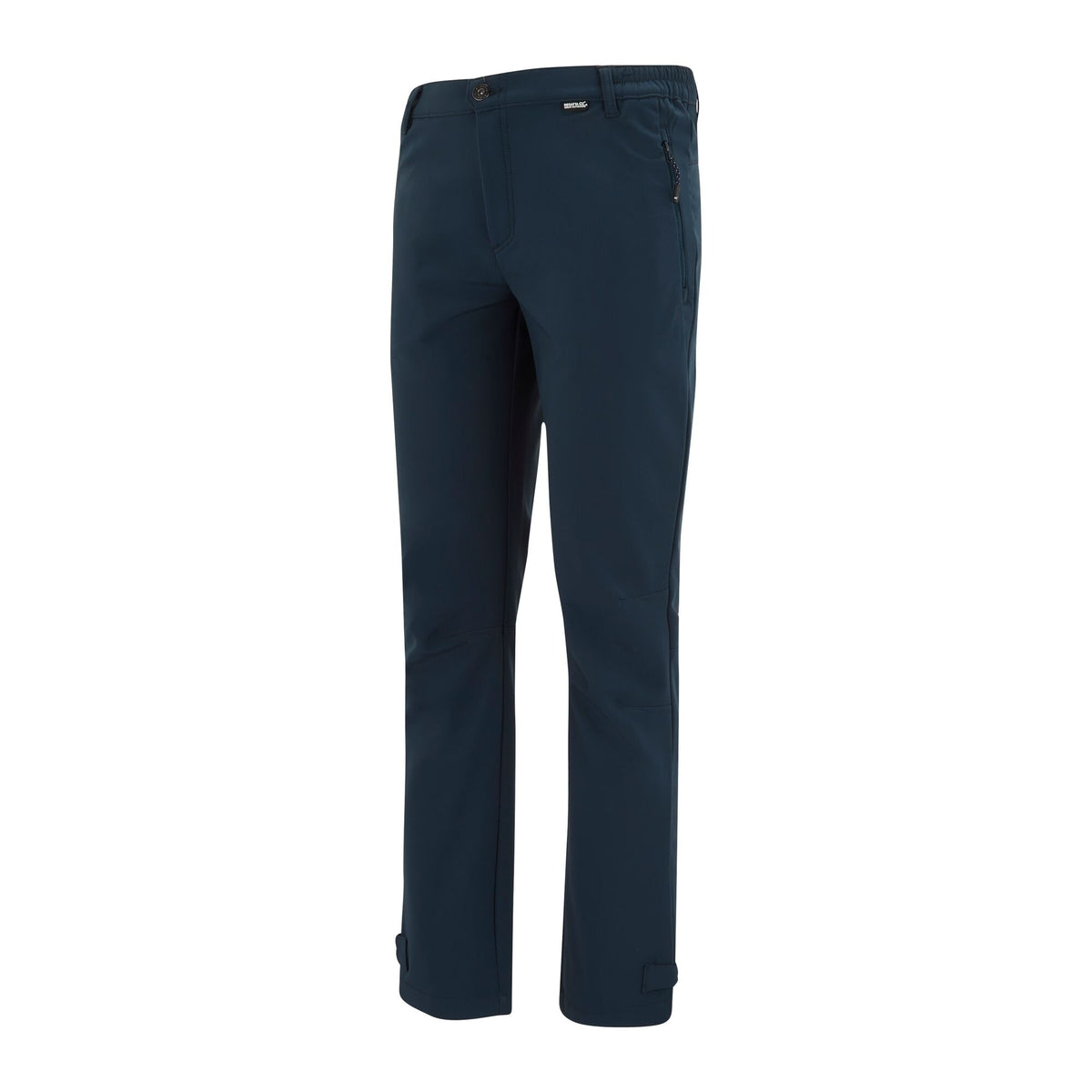Navy - Side - Regatta Mens Geo Softshell Hiking Trousers
