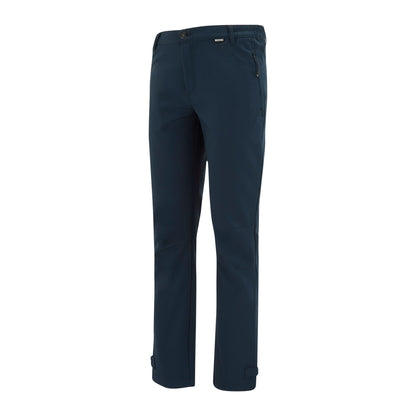 Navy - Side - Regatta Mens Geo Softshell Hiking Trousers