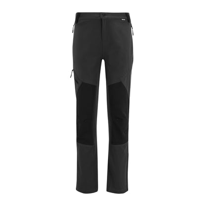 Ash-Black - Front - Regatta Mens Questra Hiking Trousers