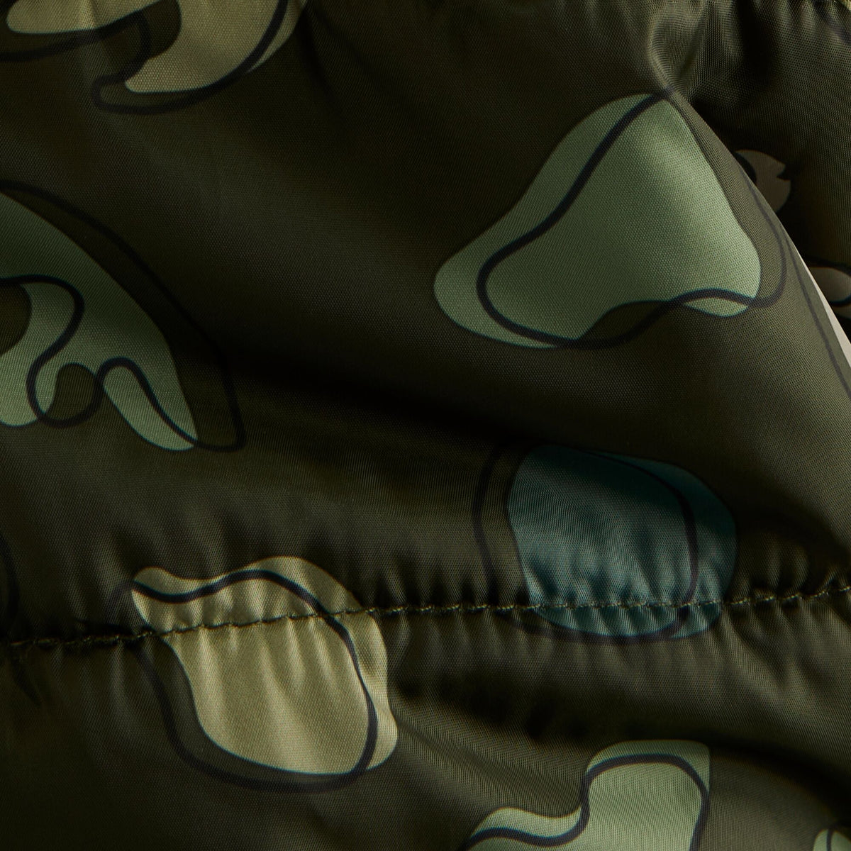 Dark Khaki - Lifestyle - Regatta Childrens-Kids Penrose Splodge Quilted Puddle Suit