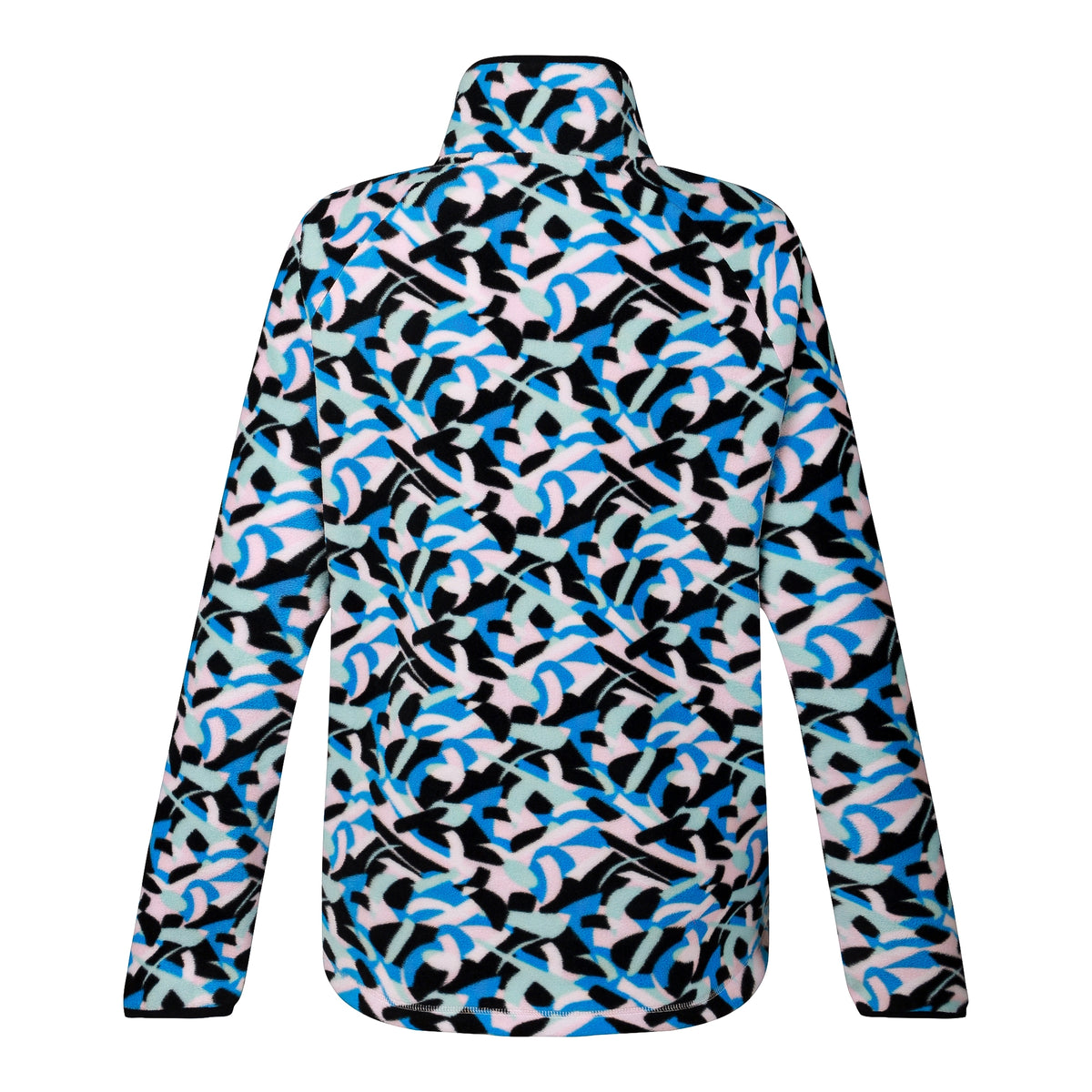 Multicoloured - Back - Dare 2B Womens-Ladies Swirl Button Fleece Top