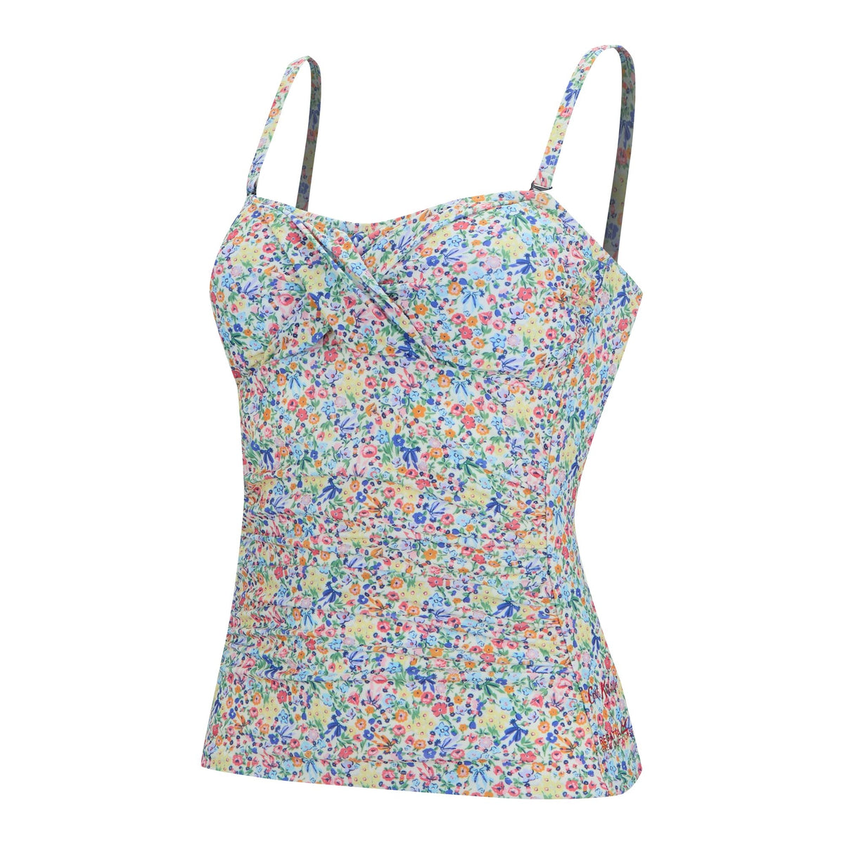 Cream - Side - Regatta Womens-Ladies Cath Kidston Harmony Ditsy Tankini Top