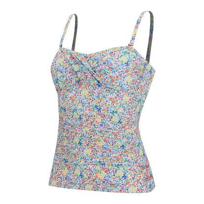 Cream - Side - Regatta Womens-Ladies Cath Kidston Harmony Ditsy Tankini Top