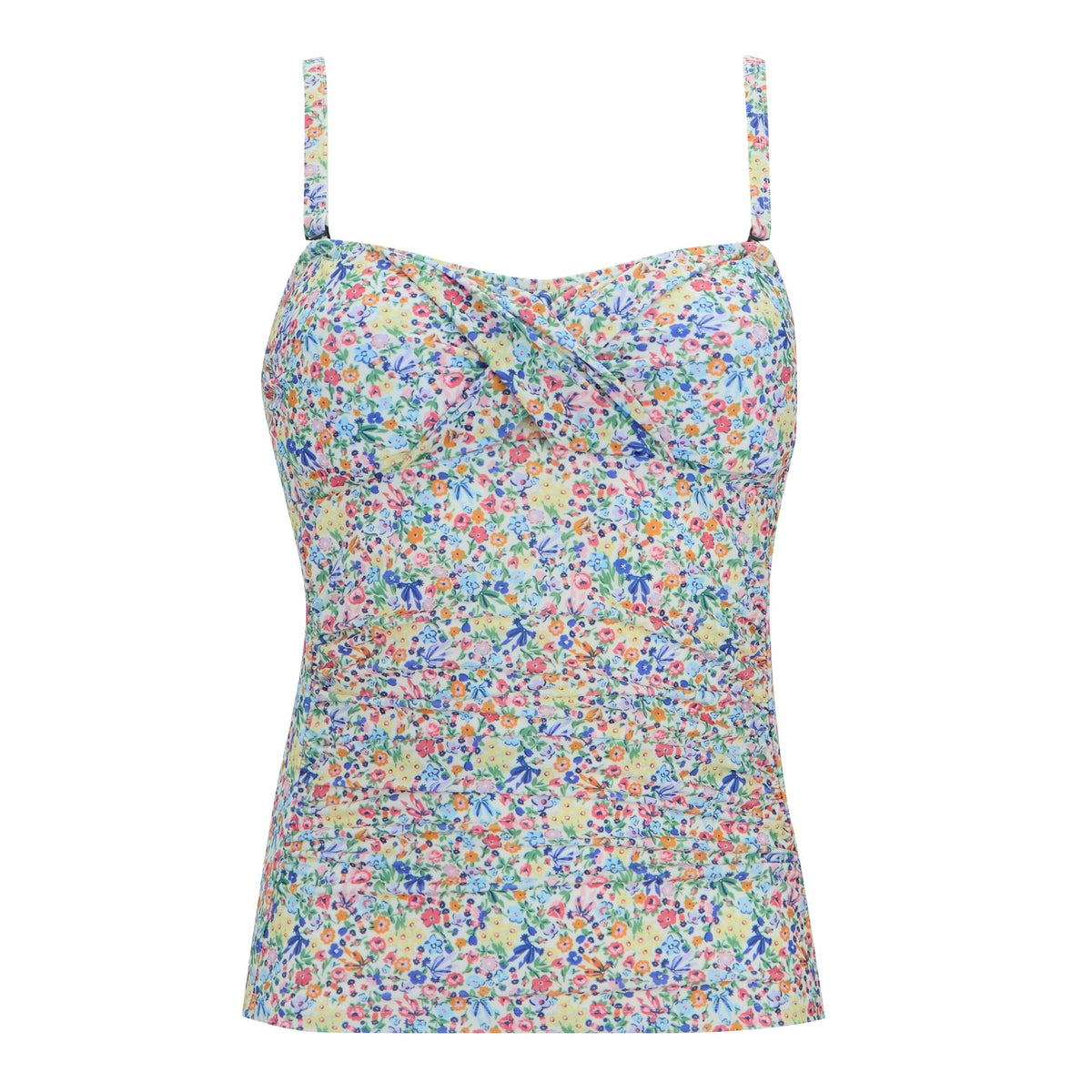 Cream - Front - Regatta Womens-Ladies Cath Kidston Harmony Ditsy Tankini Top